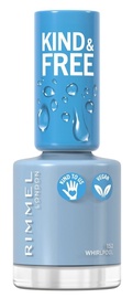 Küünelakk Rimmel London Kind & Free Tidal Wave Blue, 8 ml