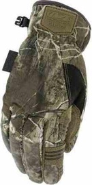 Перчатки зимние Mechanix Wear SUB40, для взрослых, искусственная кожа, черный/зеленый, L, 2 шт.