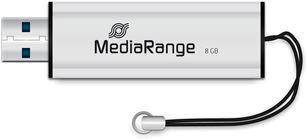 USB atmintinė MediaRange MR914, sidabro, 8 GB