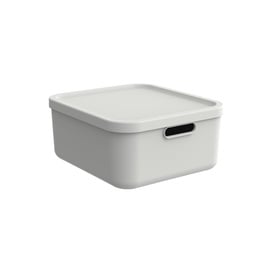 Uzglabāšanas kaste ar vāku Rotho Albula, 20 l, balta, 39.5 x 35.5 x 17.7 cm