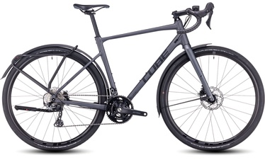 Велосипед gravel Cube Nuroad Race FE, 28 ″, S рама, черный/серый