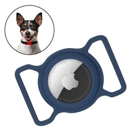 AirTag hoidja Hurtel Pet Collar Loop Case, sinine