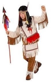 Kostüüm lastele Widmann Indian, pruun, polüester, 140 cm
