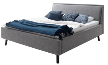 Кровать Frieda, 160 x 200 cm, черный/серый