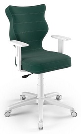 Bērnu krēsls Duo White VT05 Size 6, 40 x 42.5 x 89.5 - 102.5 cm, balta/zaļa