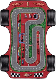 Ковер комнатные Play Racetrack, красный, 170 см x 120 см