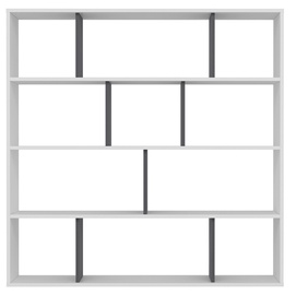 Põrandariiul Kalune Design Hodbi 935CMN1111, valge/antratsiit, 145.2 cm x 25 cm x 145 cm