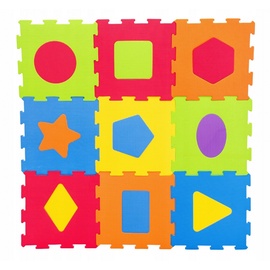 Коврик для игр Smily Play Foam Mat Shapes SP84002, 33 см x 33 см, 9 шт.