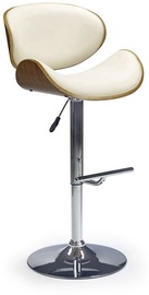 Стул для столовой H44 V-CH-H/44-ORZECH-KREMOWY, бежевый/ореховый, 53 см x 48 см x 93 - 115 см
