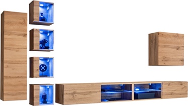 Sektsioonkapp ASM Switch XXVI, tamm, 320 cm x 40 cm x 150 cm