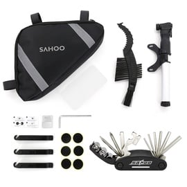 Комплект Sahoo Bicycle Bag With Service Kit 212101, поливинилхлорид (пвх), черный