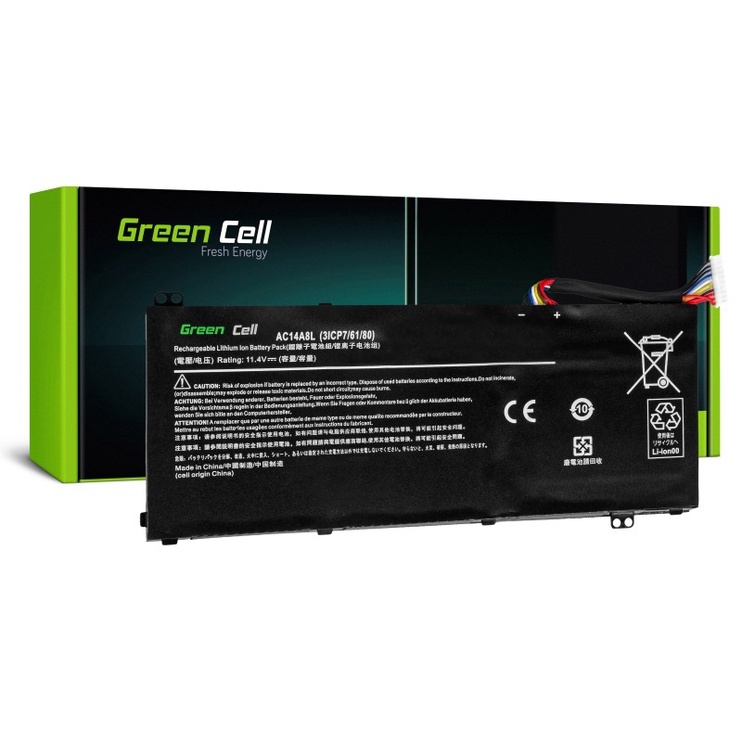 Аккумулятор для ноутбука Green Cell AC54, 3.8 Ач, LiPo