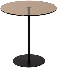 Журнальный столик Kalune Design Chill-Out, черный/бронзовый, 50 см x 50 см x 50 см
