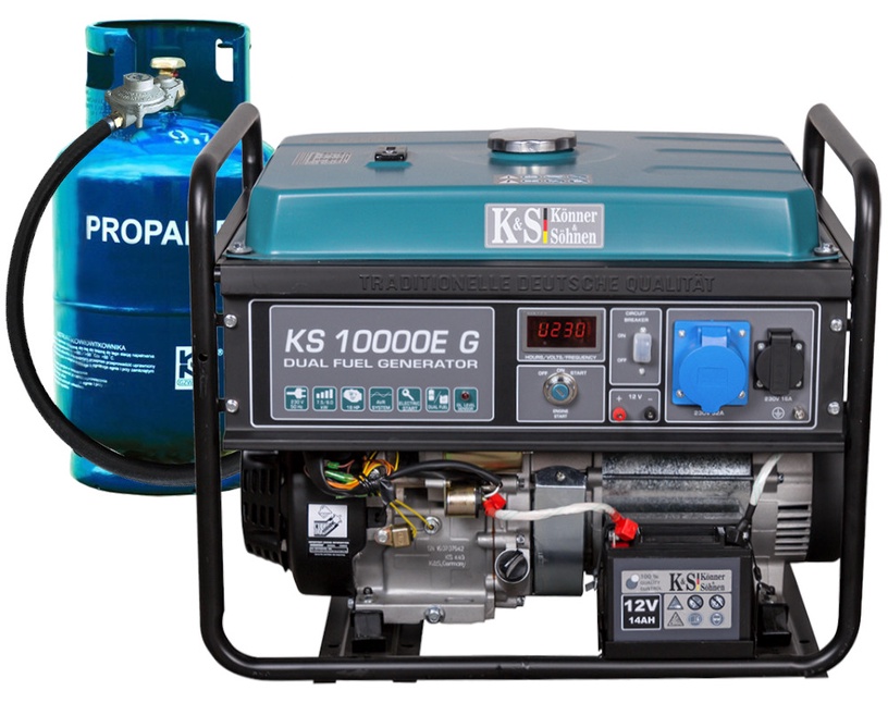 Generaator neljataktiline bensiinimootor Könner & Söhnen KS10000EG, 7500 W
