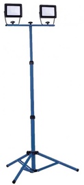 Celtniecības prožektors ar statīvu AS-Schwabe Optiline, 60 W, 5400 lm, 4000 °K, IP65, zila/melna