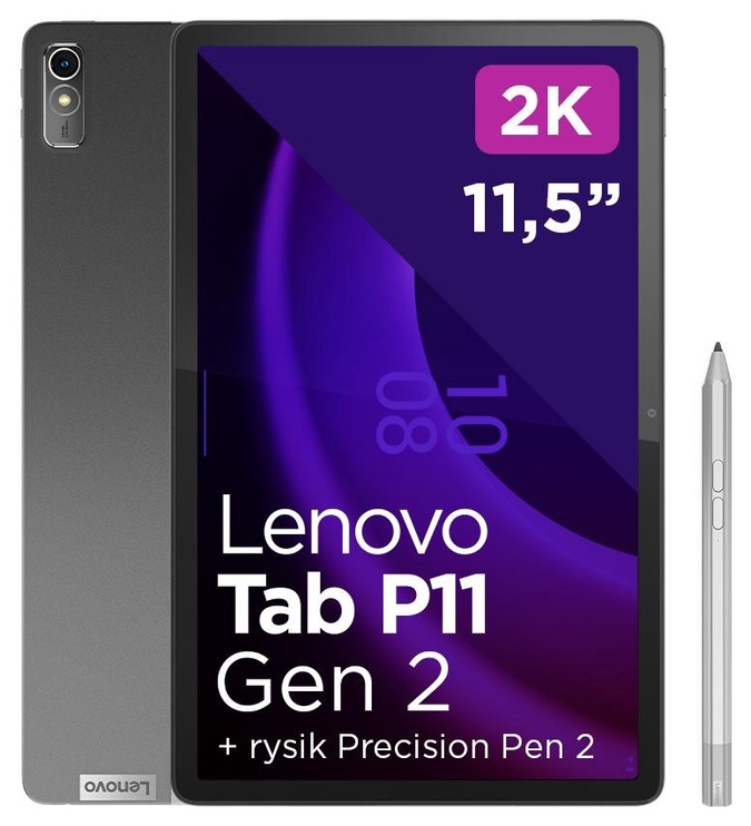 Планшет Lenovo TAB P11 Pro 2nd Gen (TB132FU) ZAB50400PL, серый, 11.2″, 8GB/256GB
