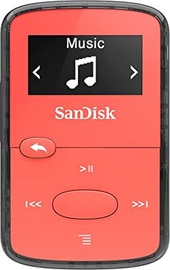 Mūzikas atskaņotājs SanDisk Sansa Clip Jam, sarkana, 8 GB