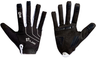 Velo cimdi Cube Natural Fit Blackline, balta/melna, M