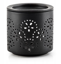 Подсвечник Mondex Fragrance oil Fireplace, керамика, Ø 7.3 см, 7.5 см, черный