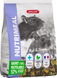 Barība grauzējiem Zolux Nutrimeal, pelēm/žurkām, 0.8 kg