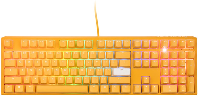 Клавиатура Ducky One 3 Cherry MX Brown Английский (US), желтый