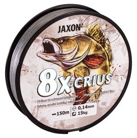 Леска Jaxon Crius 8X 3098120, 15000 см, 0.02 см, 150 м, серый