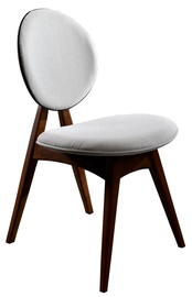 Ēdamistabas krēsls Kalune Design Touch v2 998VOW1113, valriekstu/krēmkrāsa, 55 cm x 54 cm x 93 cm, 2 gab.