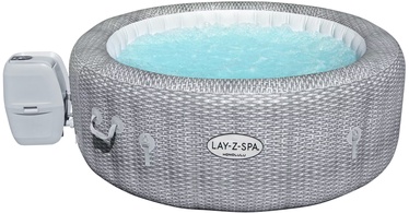 Бассейн надувной Bestway Lay-Z-Spa Honolulu AirJet 60019, серый, 196 x 71 см, 916 л