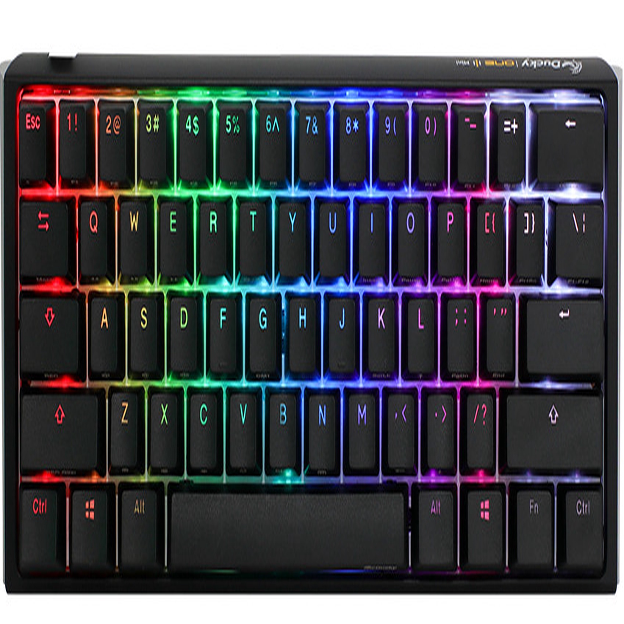 Klaviatūra Ducky One 3 Mini One 3 Mini Cherry MX Brown, EN, balta 