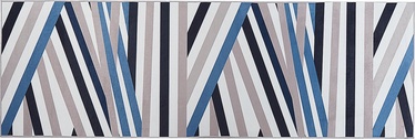 Paklāja celiņš Beliani Arthur, zila/melna/daudzkrāsaina, 240 cm x 80 cm