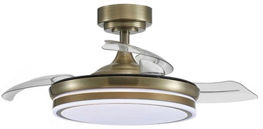 Lampa ar ventilatoru CristalRecord Mini Moss 85-065-24-006, 35 W, 1 gab.