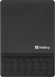 Hiirematt Sandberg Memory Foam Mousepad, 21 cm x 26.5 cm x 2.5 cm, must
