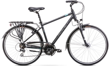 Велосипед туристический Romet Wagant 3, 28 ″, 21" рама, черный/бирюзовый