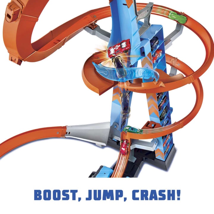 hot wheels sky track tower