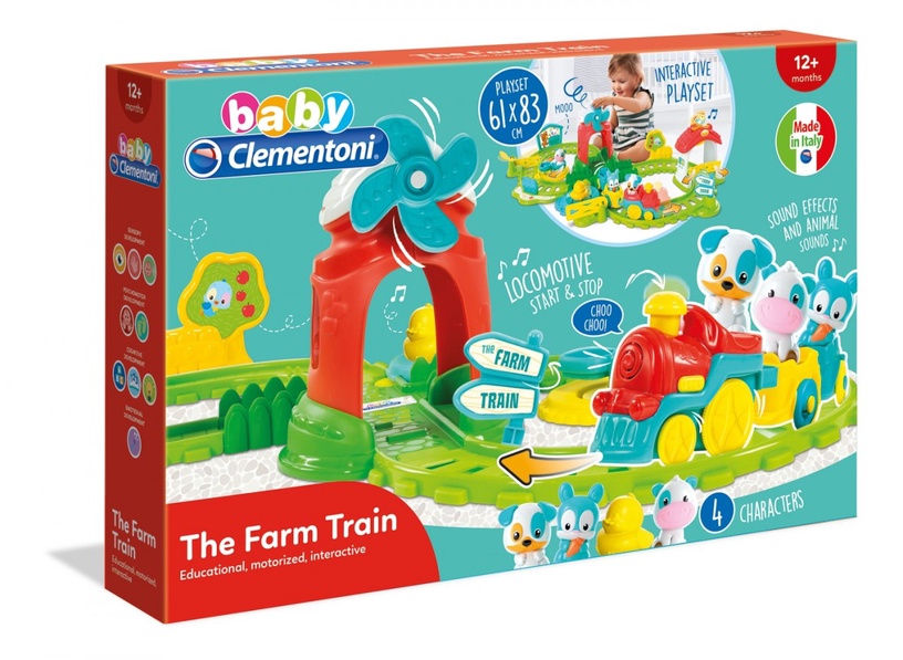 Interaktīva rotaļlieta Clementoni Animals Farm Interactive Train 17391, angļu