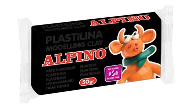 Plastilinas Alpino 1ADP00006701, juoda, 50 g