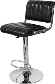 Bāra krēsls Kayoom Midnight 725 WF3K2, melna/hroma, 52 cm x 53 cm x 63 - 84 cm, 2 gab.