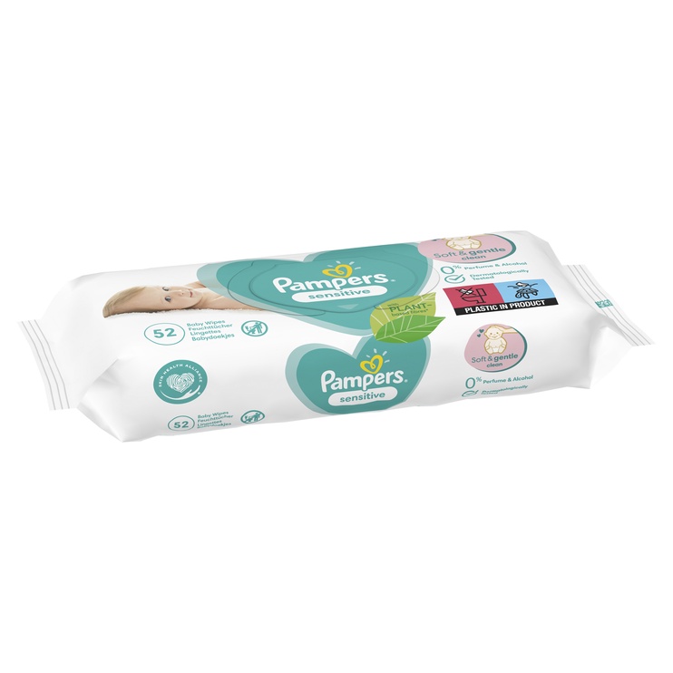 Mitrās salvetes Pampers Baby Sensitive, 624 gab.
