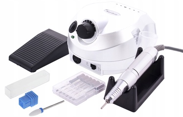 Электрический набор для маникюра и педикюра Nail Drill, белый/серебристый