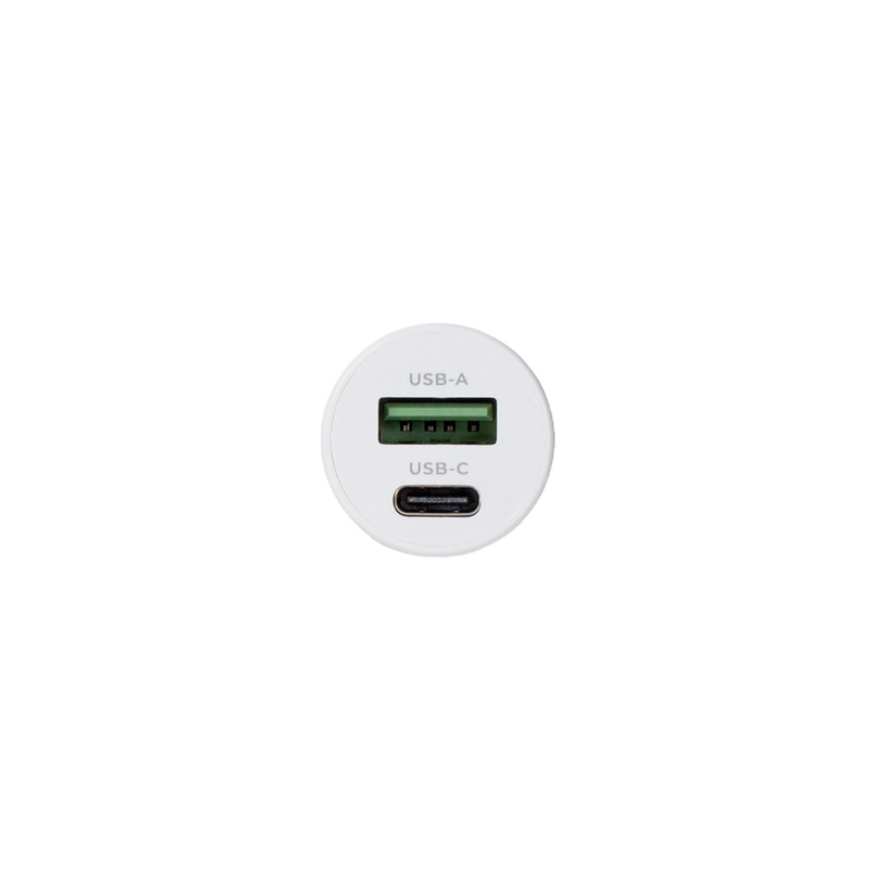 Auto telefona lādētājs Standart GT-ZJ21, USB/USB Type-C, balta, 20 W