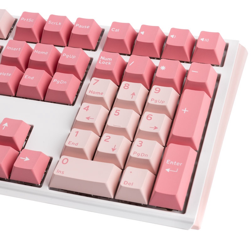 Klaviatuur Ducky One 3 Gossamer Cherry MX Silent Red, EN, valge/roosa