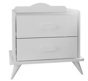 Ночной столик Kalune Design Andaz 875ZNA3403, белый, 42.1 x 60 см x 58.6 см