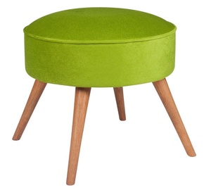Пуф Hanah Home Boyce, зеленый/дерево, 45 см x 45 см x 41 см