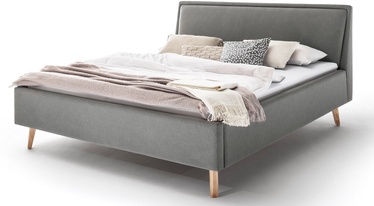 Кровать Frieda, 160 x 200 cm, дубовый/светло-серый, с решеткой