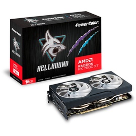 Videokaart PowerColor AMD Radeon™ RX 7600 XT RX7600XT 16G-L/OC, 16 GB, GDDR6