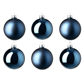 Jõulupuu ehe Decoris 140401, sinine, 80 mm, 6 tk