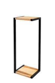 Стойка для цветов Garden Center AMIENS, 23 см x 19 см x 60 см, дерево/металл, коричневый/черный