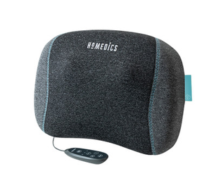 Sildošais spilvenis Homedics TruHeat Shiatsu Rechargeable Pillow, pelēka, 21.4 cm x 32 cm