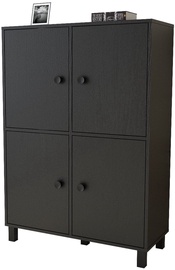 Skapītis Kalune Design Multi Purpose VL45-338, melna, 40 cm x 96 cm x 135.4 cm
