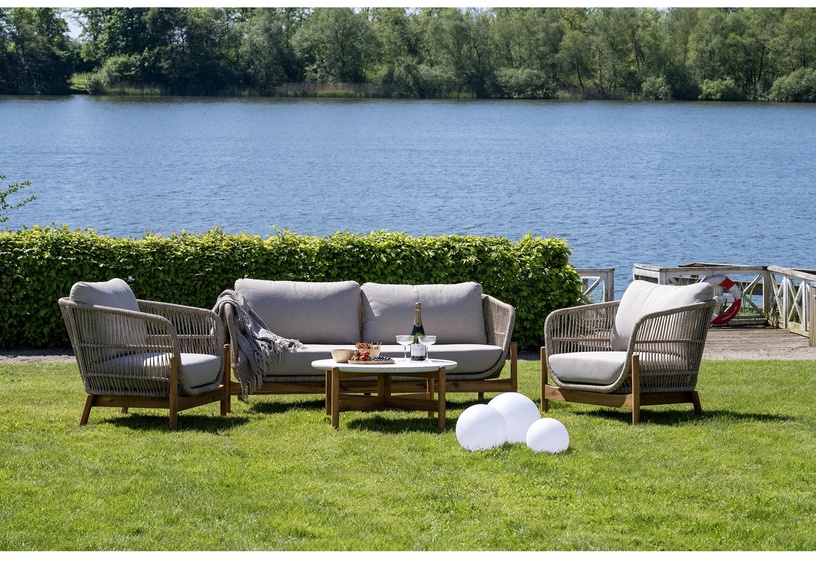 Välimööbli komplekt House Nordic Terracina, valge/pruun, 4 istekohta